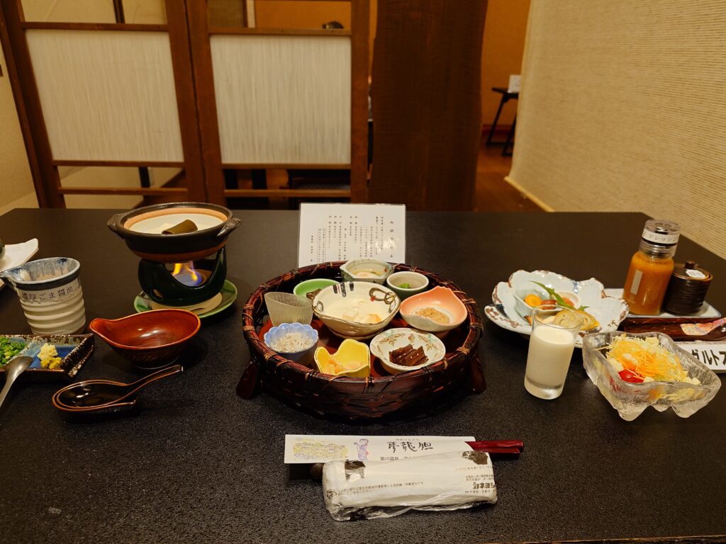 黒川温泉　夢龍胆　朝食